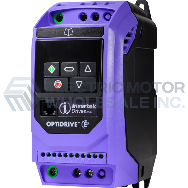 Image for 1HP INVERTEK E3 OPTIDRIVE IP20 200-240VAC 1PH INPUT ODE-3-120070-1F12-01